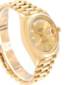 Day-Date 40 Champagnefärgad/18 karat gult guld Ø40 mm