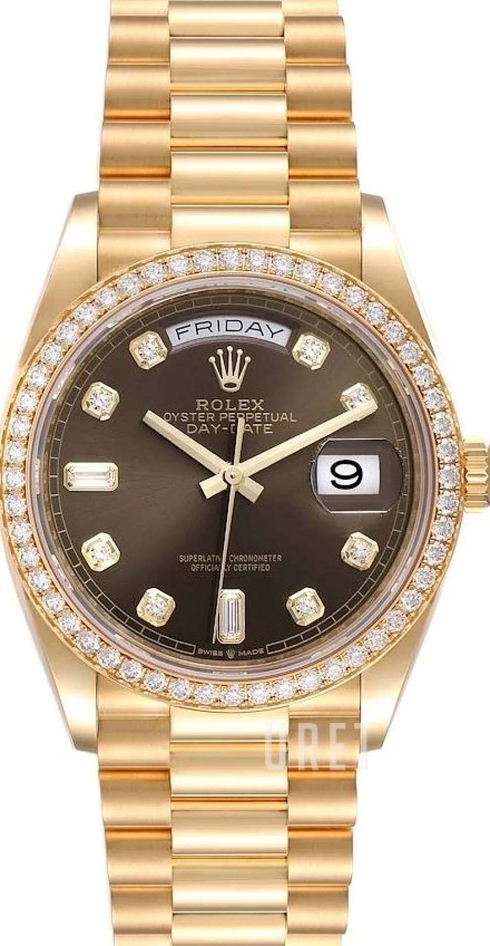 Day-Date 36 Grå/18 karat gult guld Ø36 mm