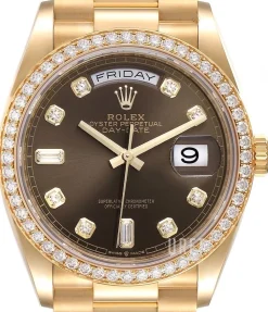 Day-Date 36 Grå/18 karat gult guld Ø36 mm