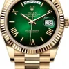 Day-Date 40 Grön/18 karat gult guld Ø40 mm
