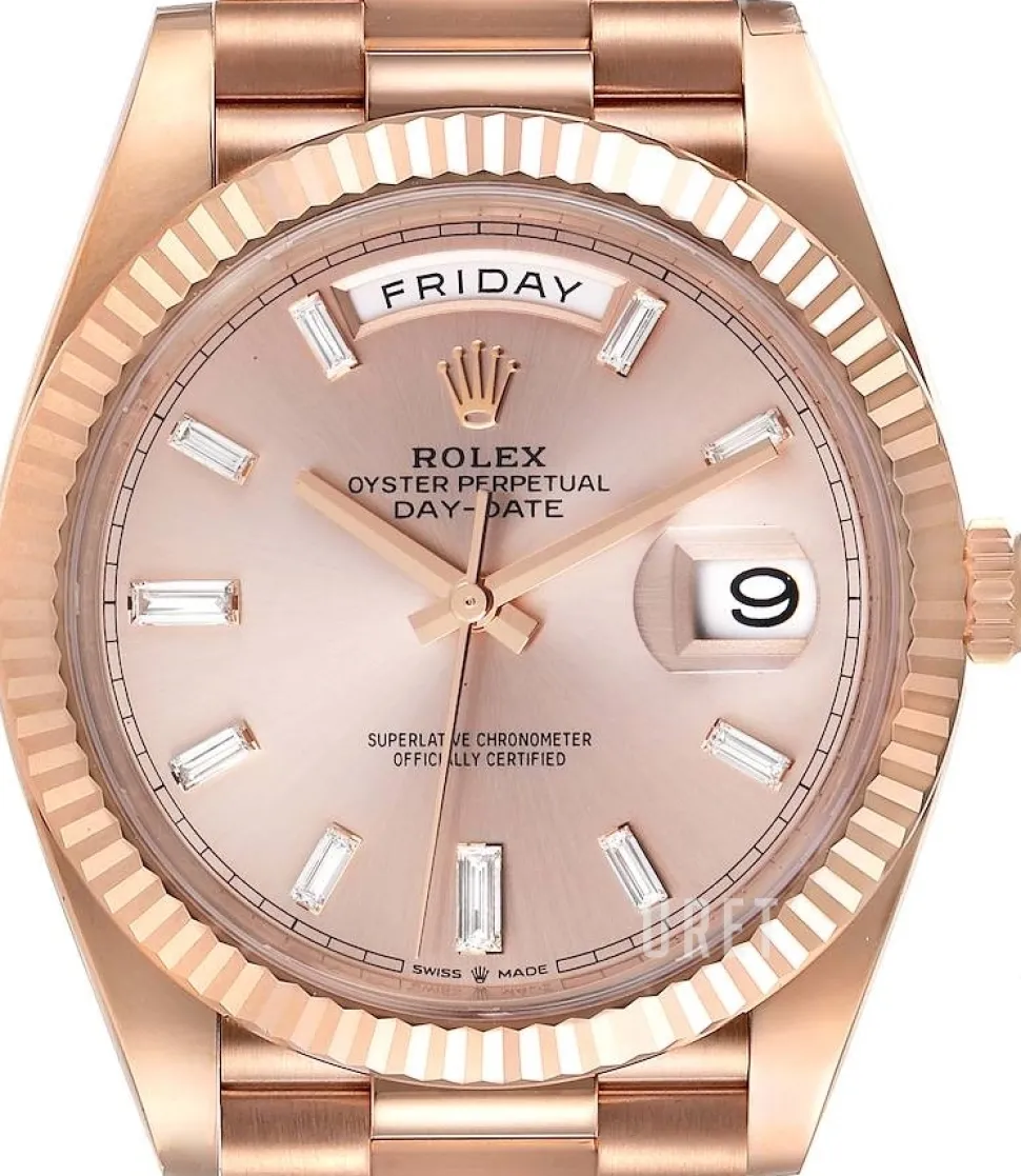 Day-Date 40 Rosa/18 karat roséguld Ø40 mm