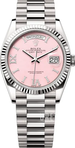 Day-Date 36 Rosa/18 karat vitt guld Ø36 mm