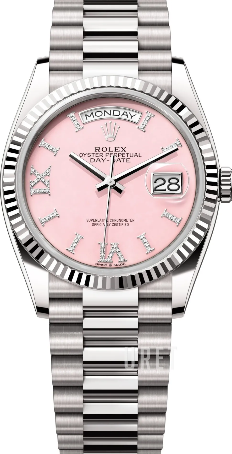 Day-Date 36 Rosa/18 karat vitt guld Ø36 mm