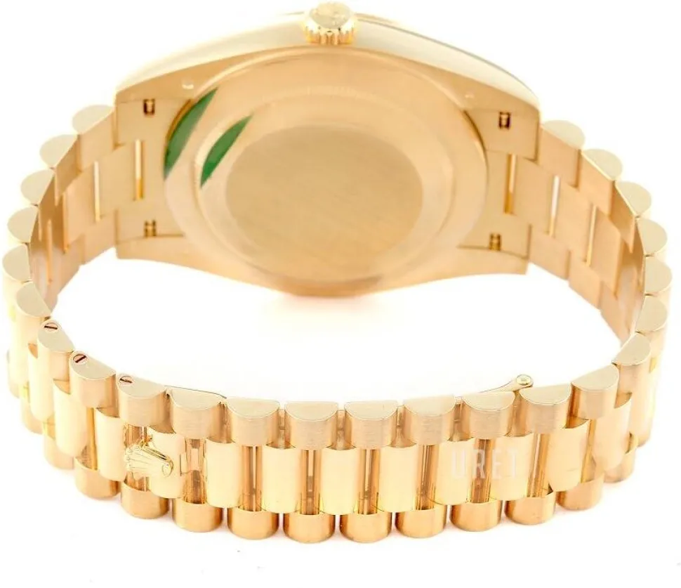 Day-Date 40 Svart/18 karat gult guld Ø40 mm