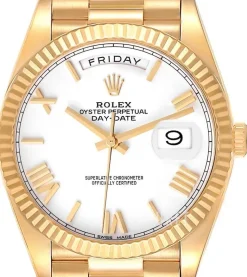 Day-Date 40 Vit/18 karat gult guld Ø40 mm