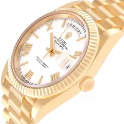 Day-Date 40 Vit/18 karat gult guld Ø40 mm