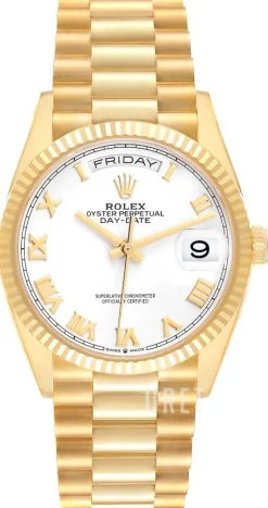 Day-Date 36 Vit/18 karat gult guld Ø36 mm