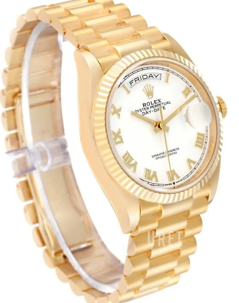 Day-Date 36 Vit/18 karat gult guld Ø36 mm