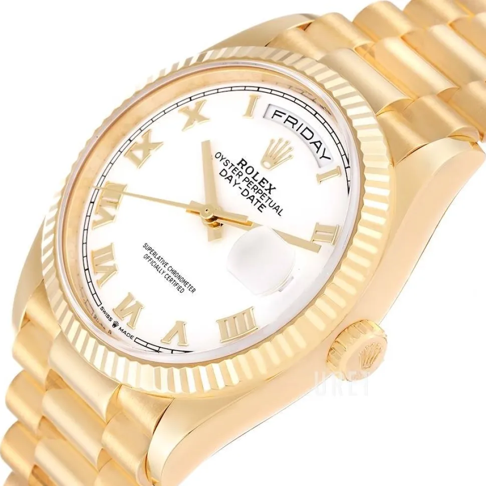 Day-Date 36 Vit/18 karat gult guld Ø36 mm