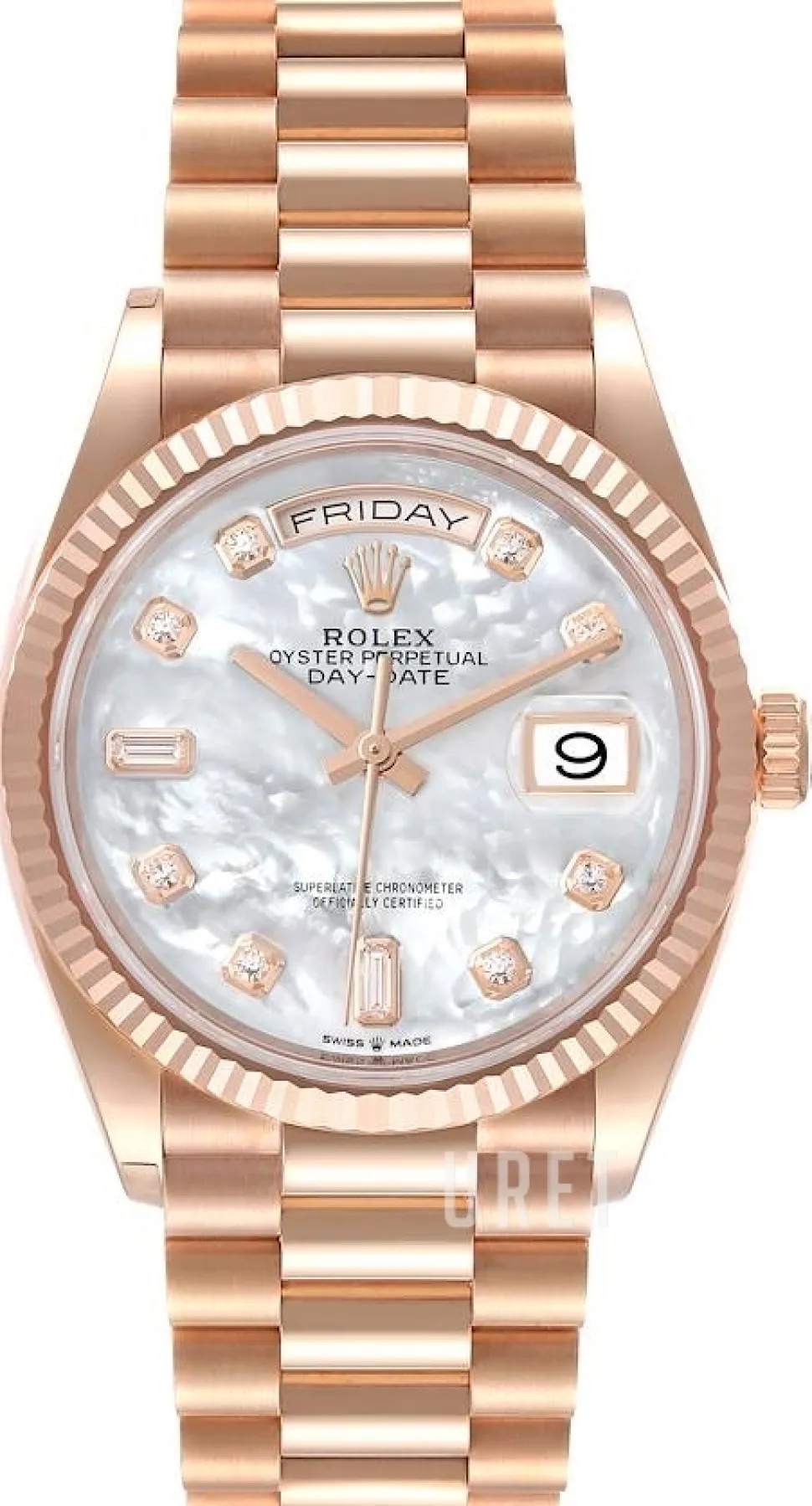 Day-Date 36 Vit/18 karat roséguld Ø36 mm