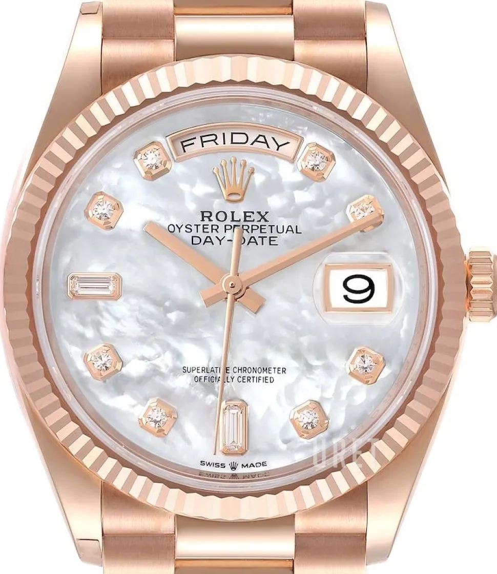 Day-Date 36 Vit/18 karat roséguld Ø36 mm