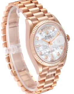 Day-Date 36 Vit/18 karat roséguld Ø36 mm