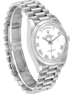 Day-Date 36 Vit/18 karat vitt guld Ø36 mm