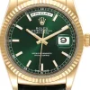 Day-Date Grön/Läder Ø36 mm