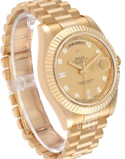 Day-Date II Champagnefärgad/18 karat gult guld Ø41 mm