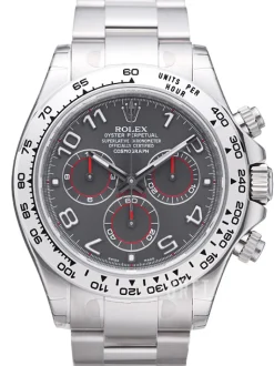 Daytona Grå/18 karat vitt guld Ø40 mm