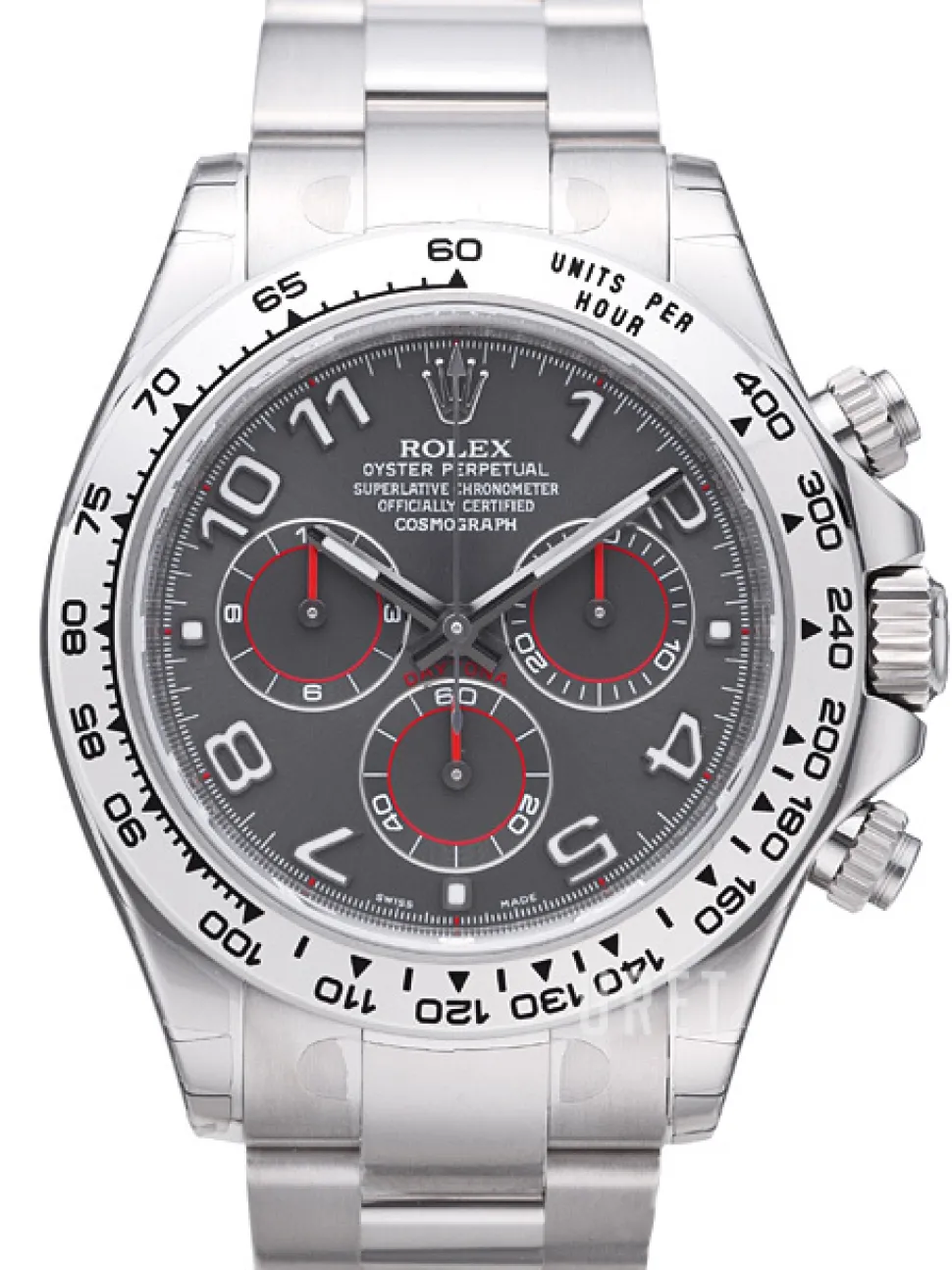 Daytona Grå/18 karat vitt guld Ø40 mm