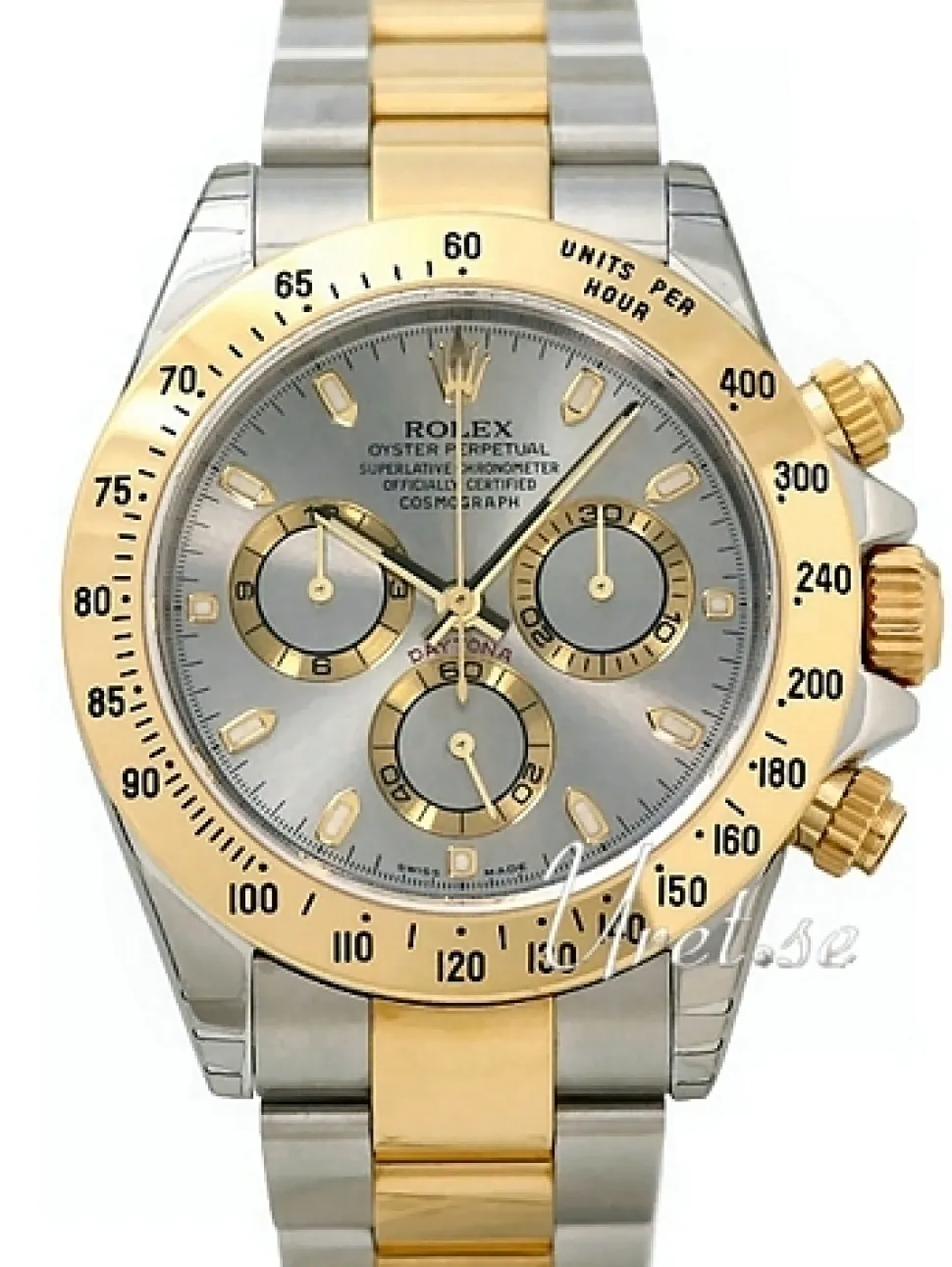 Daytona Silverfärgad/18 karat gult guld Ø40 mm