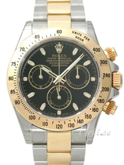 Daytona Svart/18 karat gult guld Ø40 mm