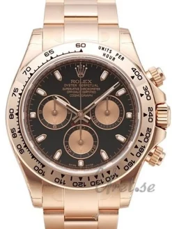 Daytona Svart/18 karat roséguld Ø40 mm