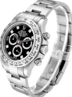 Daytona Svart/18 karat vitt guld Ø40 mm