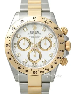 Daytona Vit/18 karat gult guld Ø40 mm