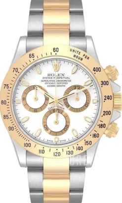 Daytona Vit/18 karat gult guld Ø40 mm