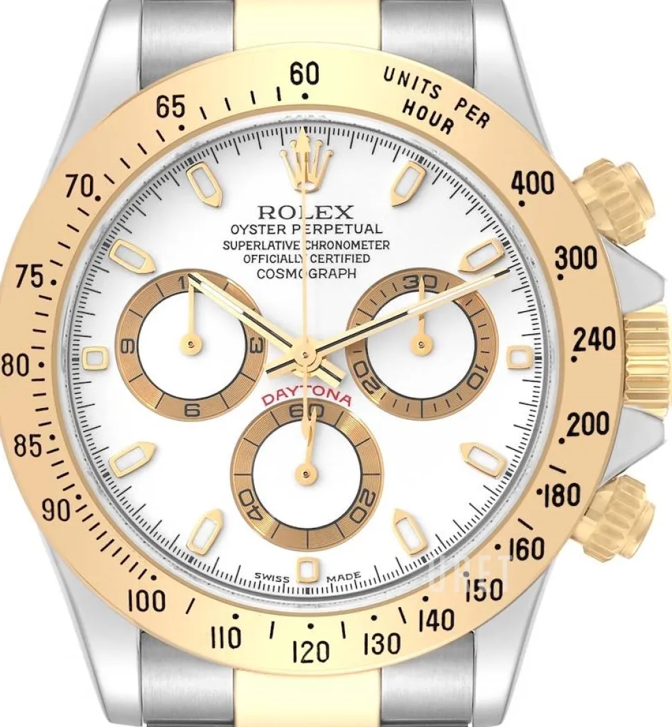 Daytona Vit/18 karat gult guld Ø40 mm