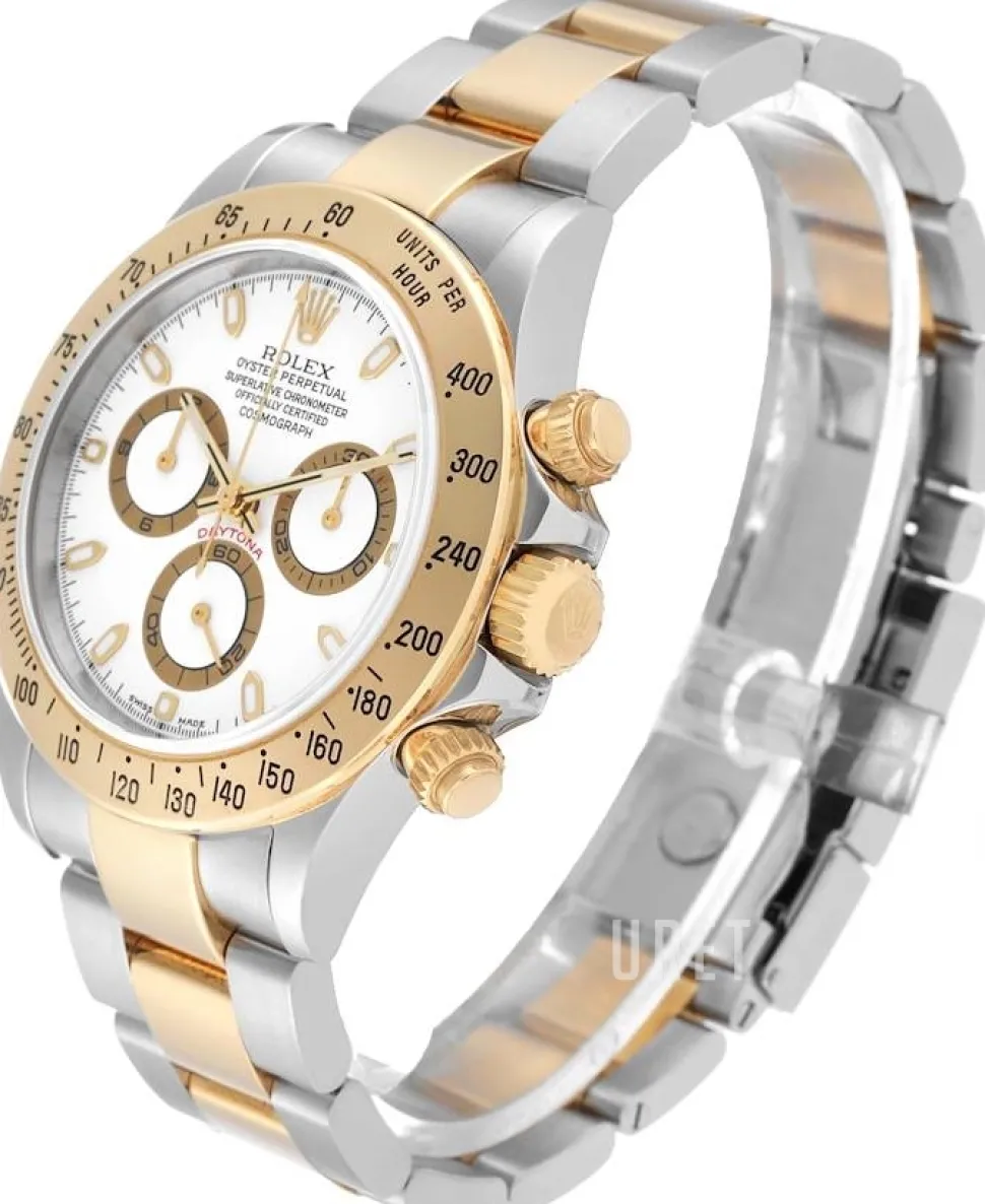 Daytona Vit/18 karat gult guld Ø40 mm