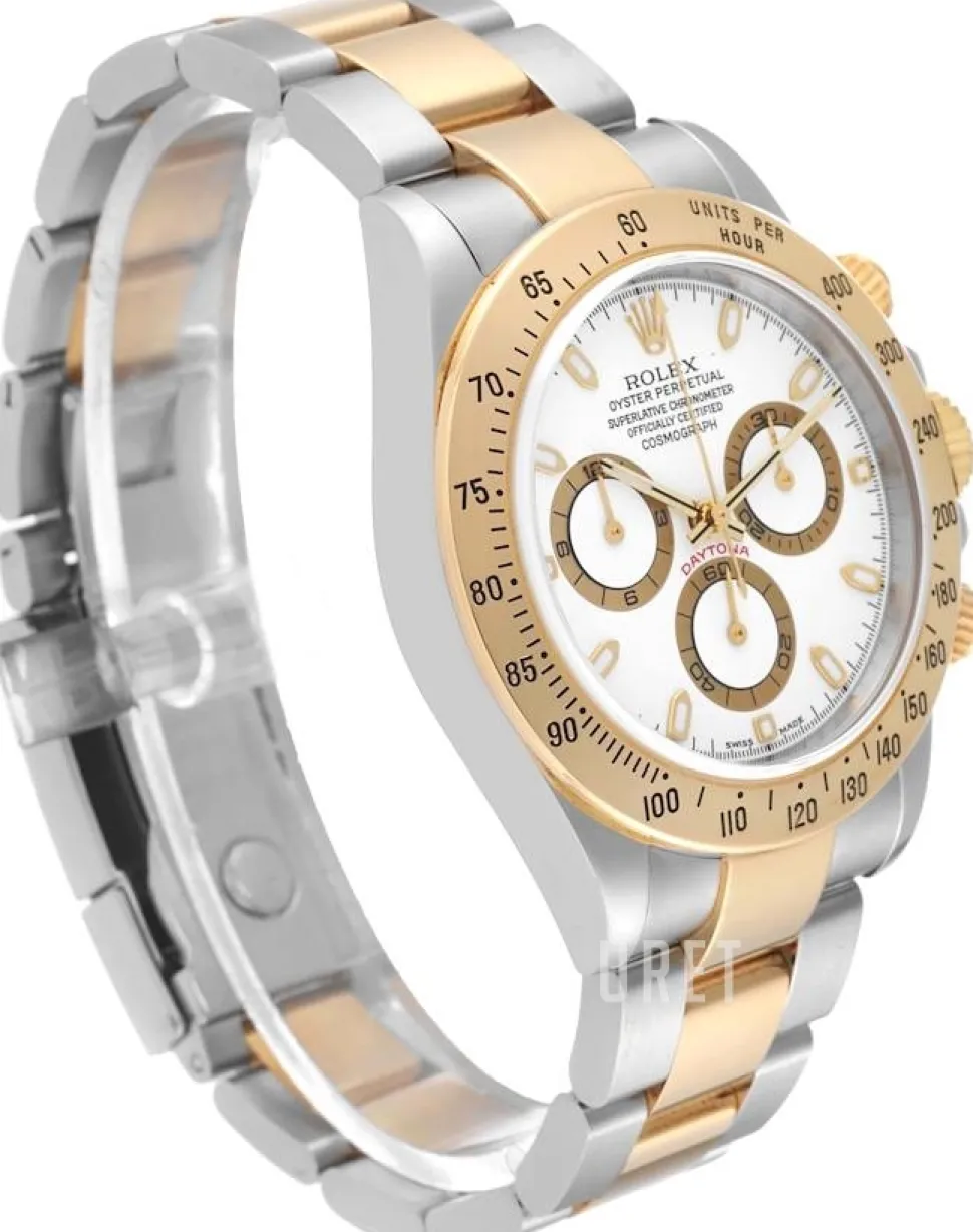 Daytona Vit/18 karat gult guld Ø40 mm