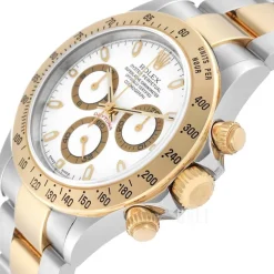 Daytona Vit/18 karat gult guld Ø40 mm