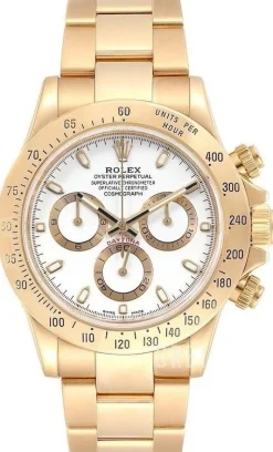 Daytona Vit/18 karat gult guld Ø40 mm