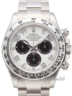 Daytona Vit/18 karat vitt guld Ø40 mm