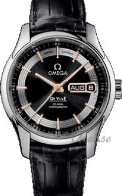 De Ville Hour Vision Svart/Läder Ø41 mm