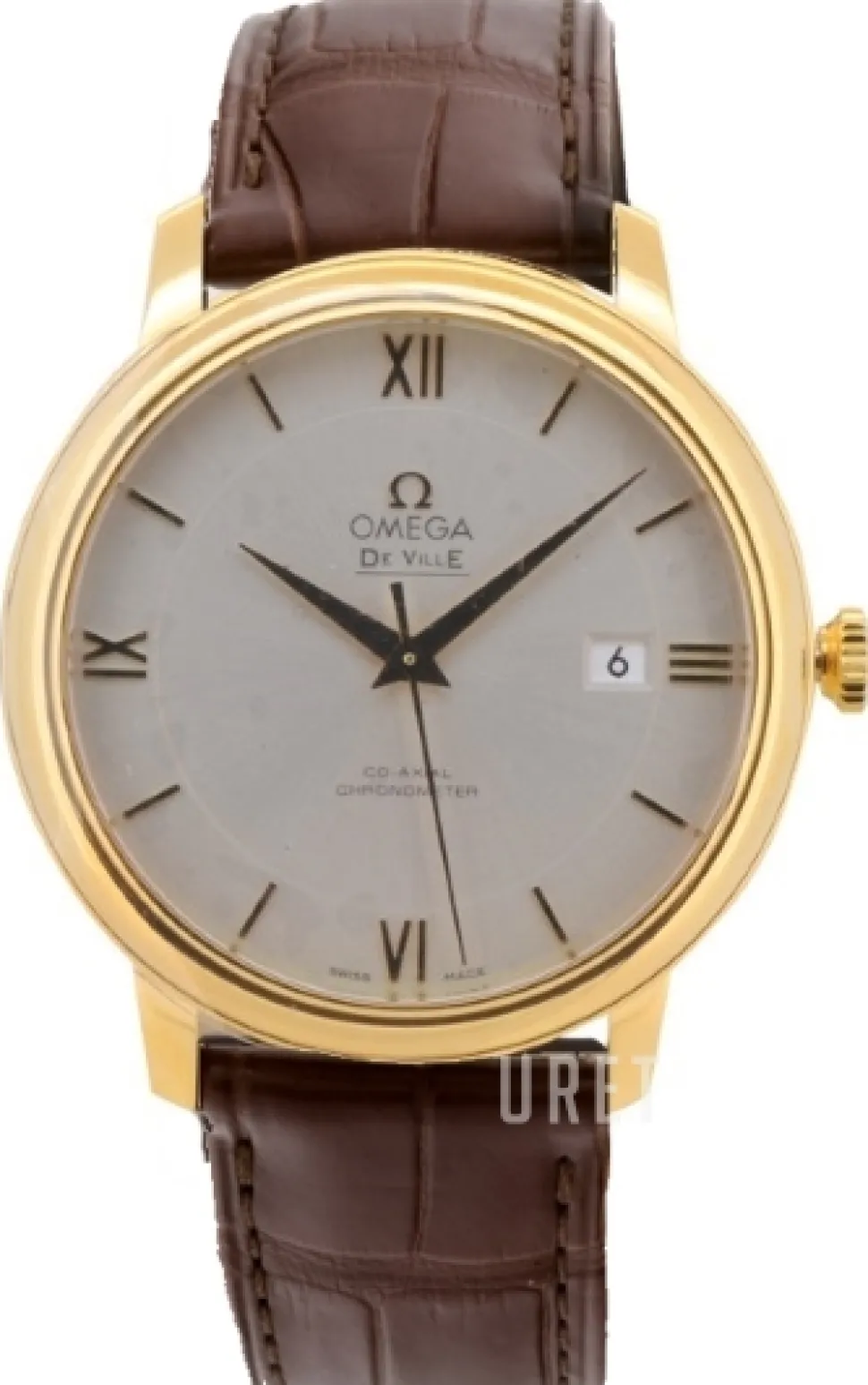 De Ville Prestige Co-Axial 39.5mm Silverfärgad/Läder Ø39.5 mm