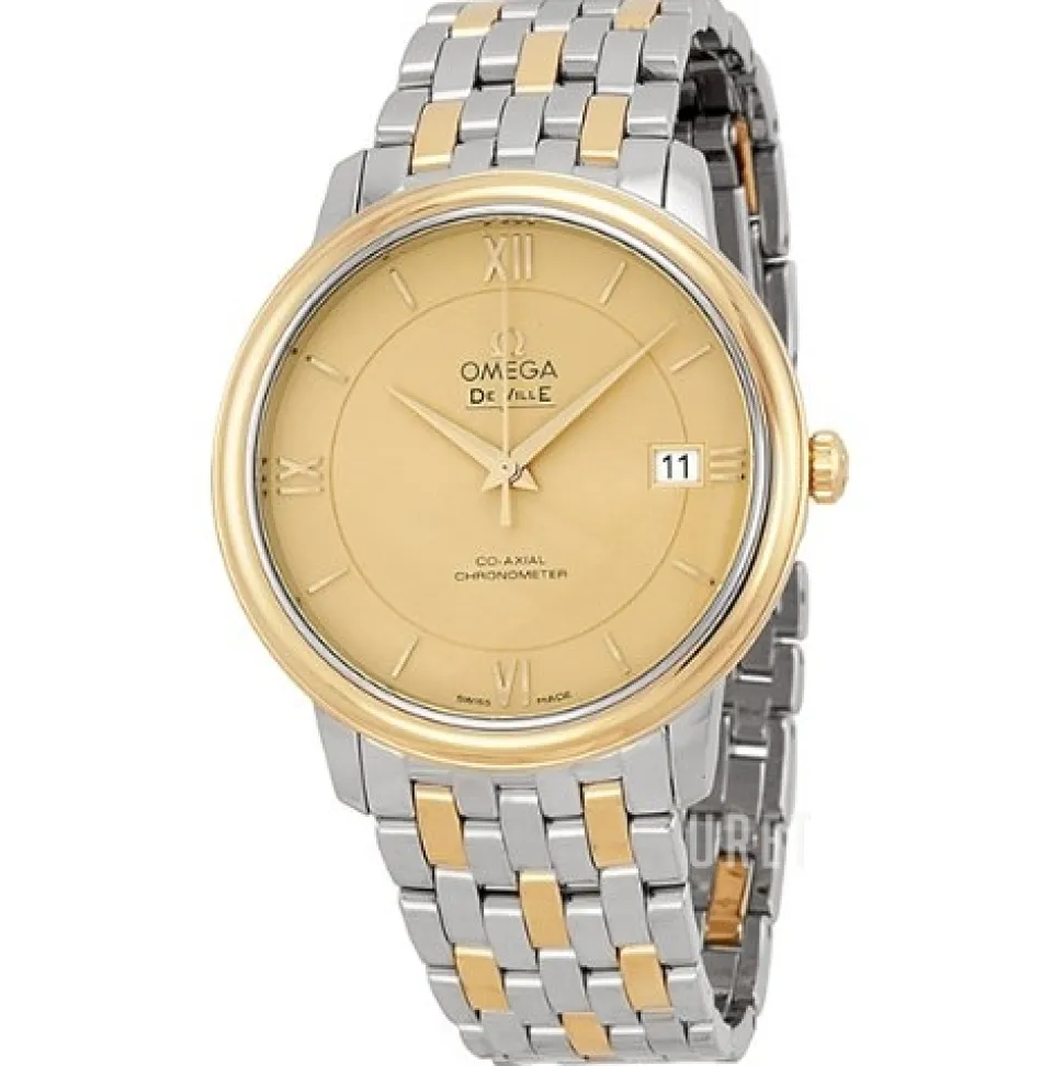 De Ville Prestige Co-Axial 36.8mm Champagnefärgad/Stål Ø36.8 mm