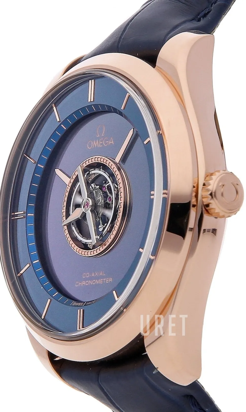 De Ville Tourbillon Blå/Läder Ø44 mm