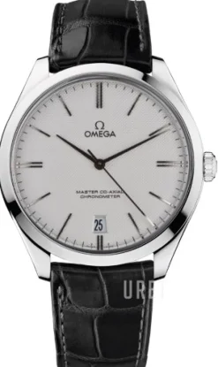 De Ville Tresor Master Co-Axial 40mm Silverfärgad/Läder Ø40 mm