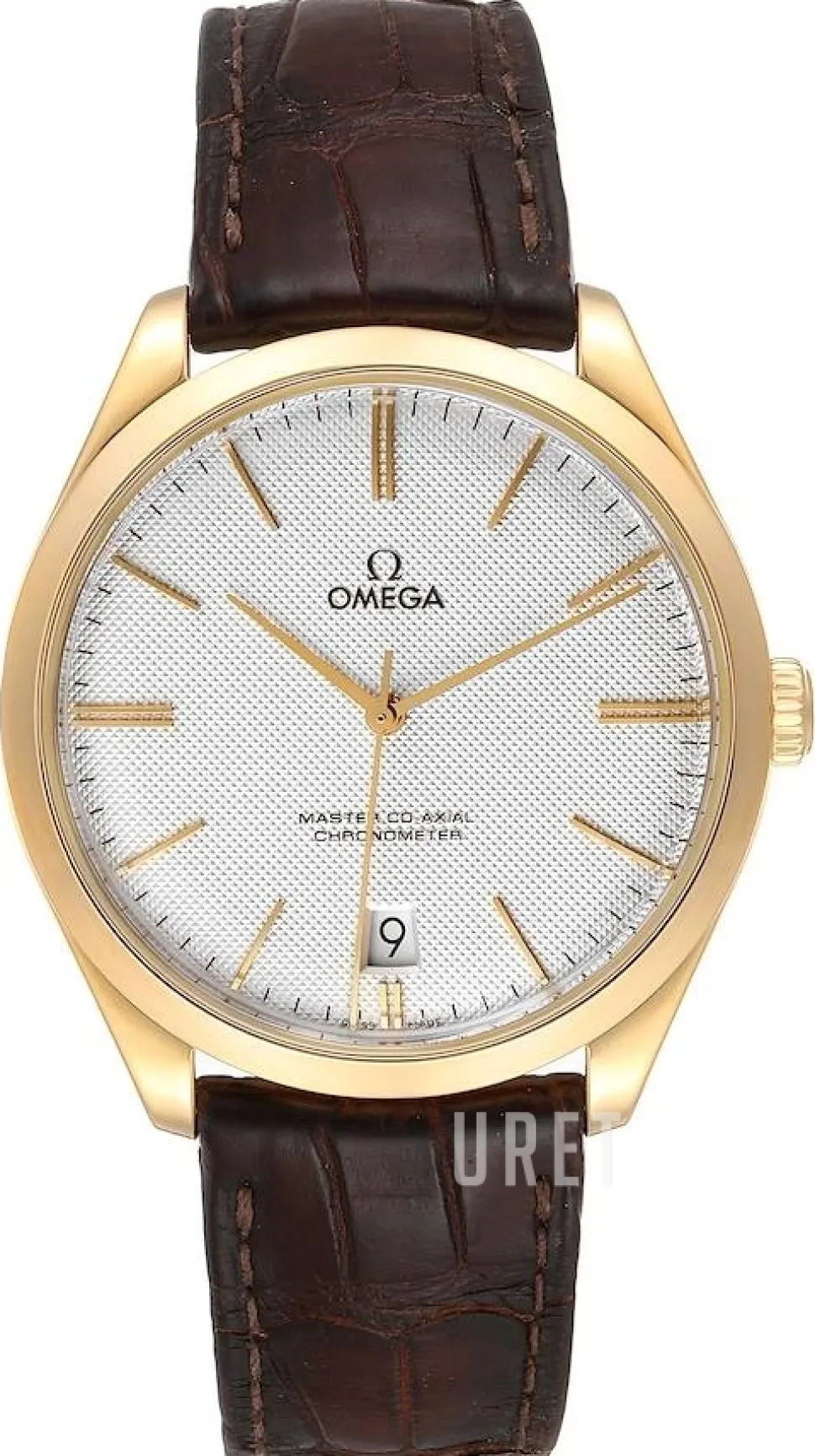 De Ville Tresor Master Co-Axial 40mm Silverfärgad/Läder Ø40 mm