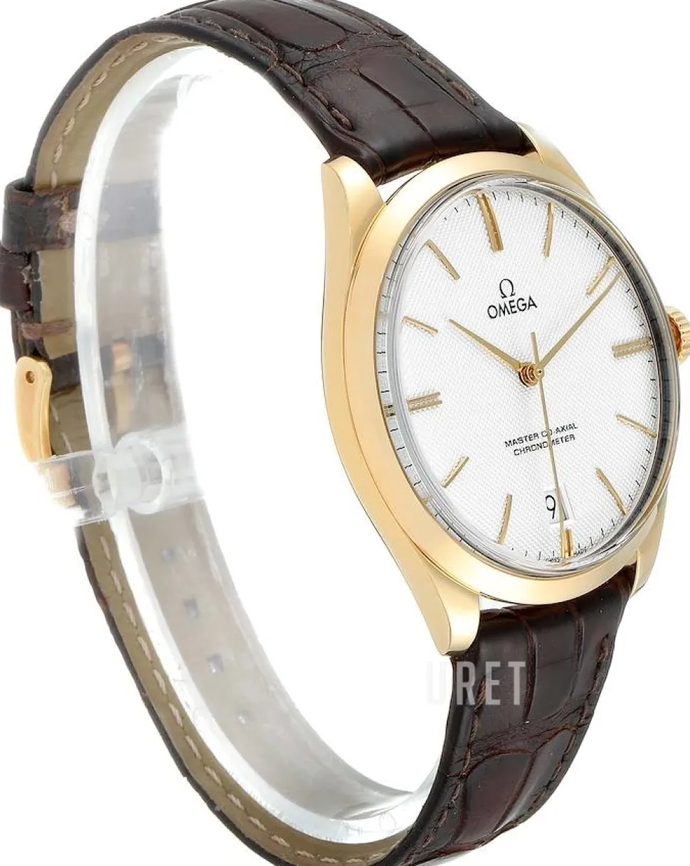 De Ville Tresor Master Co-Axial 40mm Silverfärgad/Läder Ø40 mm