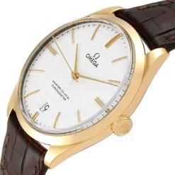 De Ville Tresor Master Co-Axial 40mm Silverfärgad/Läder Ø40 mm