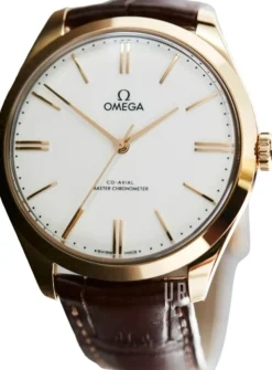 De Ville Tresor Vit/Läder Ø40 mm