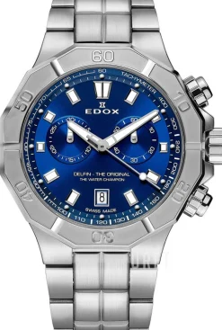 Delfin Blå/Stål Ø43 mm