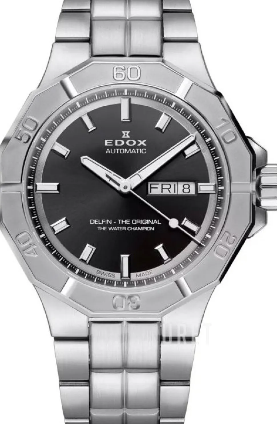 Delfin The Original Svart/Stål Ø43 mm