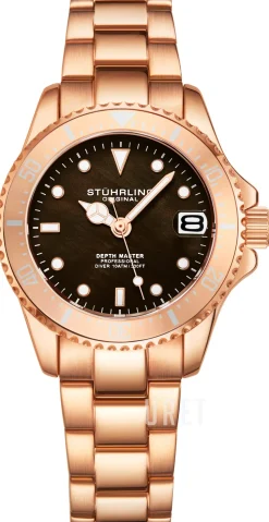 Depthmaster Brun/Roséguldstonat stål Ø32 mm