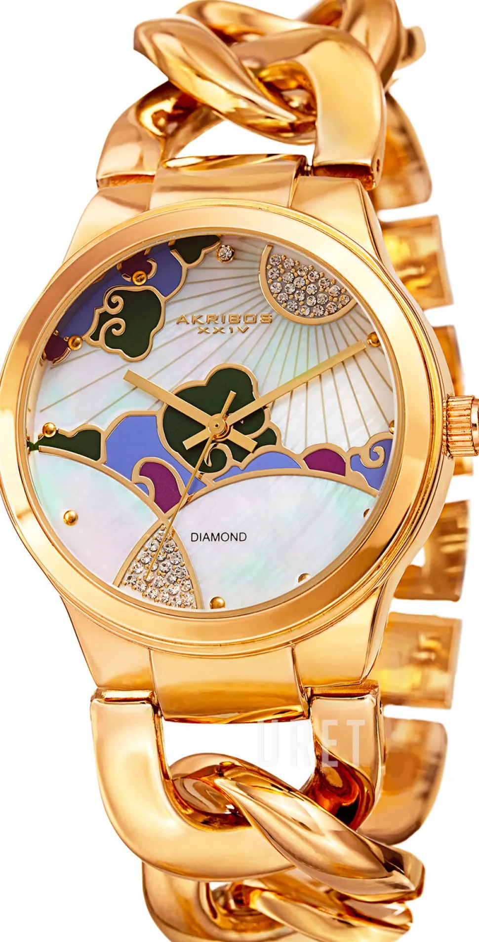 Diamond Flerfärgad/Gulguldtonat stål Ø38 mm