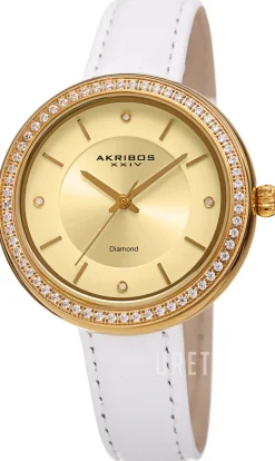 Diamond Guld/Läder Ø35 mm