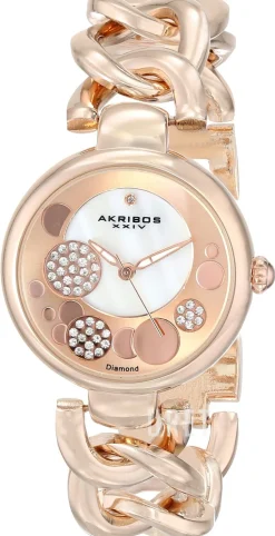 Diamond Roséguldstonad/Roséguldstonat stål Ø32 mm