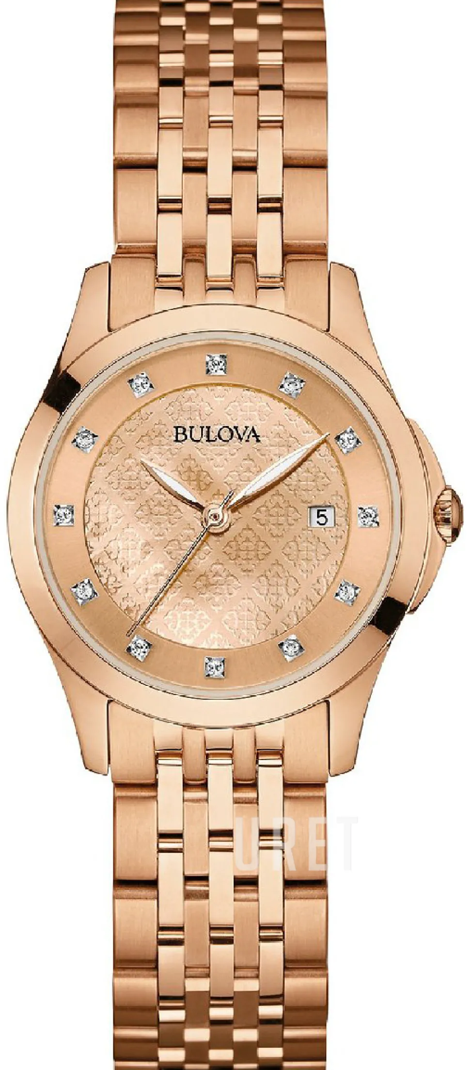 Diamond Roséguldstonad/Roséguldstonat stål Ø27 mm