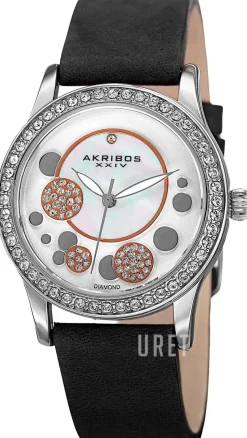 Diamond Silverfärgad/Läder Ø34 mm